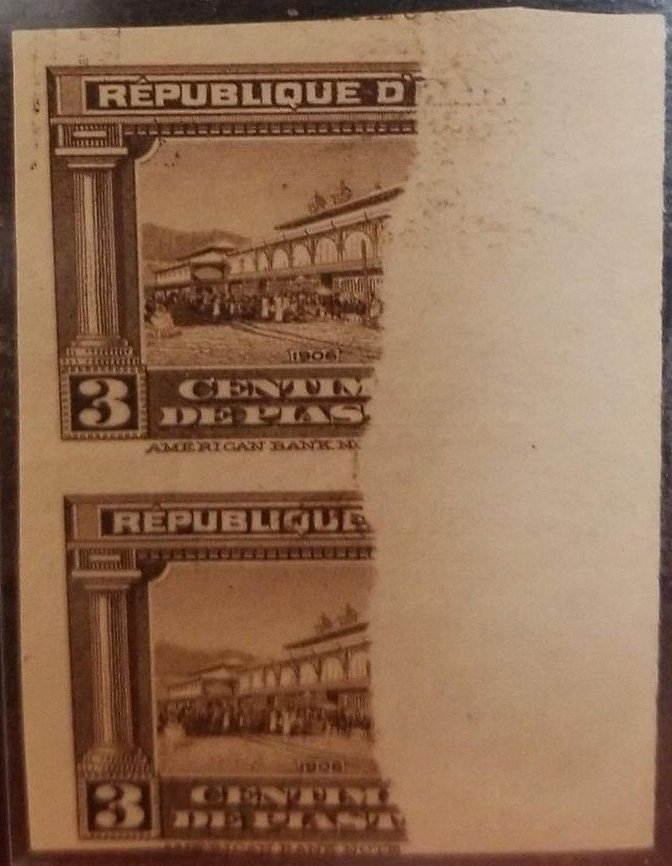 timbres-poste stamps Haiti 1906 Printers' Waste
